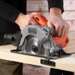 Fierastrau circular Black&Decker, CS1250LKA, 1250 W, 190X16, 65 mm, 2 discuri