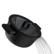 Oala cu capac, din aluminiu, antiaderenta, Fiskars Hard Face, Ø 22 cm, 3.5 l