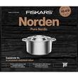 Oala din otel inoxidabil, antiaderenta, Fiskars Norden, 5l
