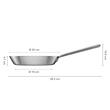 Tigaie din otel inoxidabil, antiaderenta, Fiskars Norden 1067632, Ø 26 cm