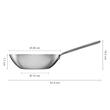 Tigaie wok din otel inox, antiaderenta, Fiskars Norden, Ø 28 cm