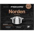 Oala din otel inoxidabil, antiaderenta, Fiskars Norden, 3l