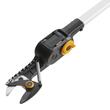 Foarfeca electrica telescopica de crengi Fiskars, pas cu pas, fara acumulator