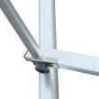 Schela mobila Krause Protec din aluminiu, KR-910158, 0.6 x 2 m, 7.30 m, ( 0 + 1 + 2 + roti)