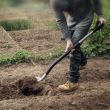 Cazma pentru plantat si bordurat Fiskars Ergonomic, varf rotunjit, 1255 mm, 1890 g