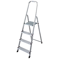 Scara dubla cu trepte pe o parte Krause Corda, KR-000705, 4 trepte