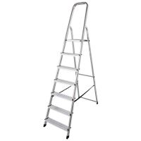 Scara coarda dubla cu trepte pe o parte Krause, KR-000743, 7 trepte