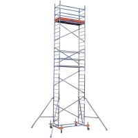 Schela mobila Krause Protec din aluminiu, KR-910172, 0.6 x 2 m, 9.30 m (0 + 1 + 2 + 3 + roti)