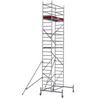 Schela mobila Krause Protec din aluminiu, KR-910158, 0.6 x 2 m, 7.30 m, ( 0 + 1 + 2 + roti)