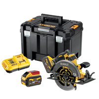 Fierastrau circular DeWalt, DCS578X2, 2 acumulatori XR Flexvolt 54 V 9.0 Ah, valiza pentru transport, motor fara perii