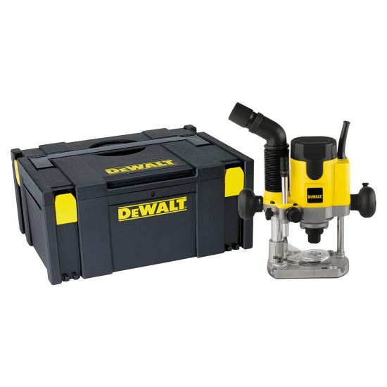 Masina de frezat DeWalt, DW621KT-QS, 1100 W, viteza variabila, valiza pentru transport