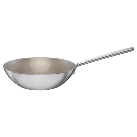 Tigaie wok din otel inox, antiaderenta, Fiskars Norden, Ø 28 cm