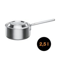 Cratita din otel inoxidabil, antiaderenta, Fiskars Norden, 2.5 l