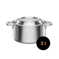 Oala din otel inoxidabil, antiaderenta, Fiskars Norden, 3l