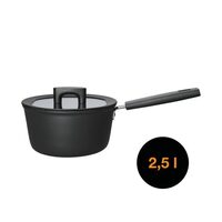 Cratita cu capac, din aluminiu, antiaderenta, Fiskars Hard Face, 2.5 l