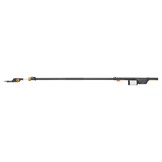 Foarfeca electrica telescopica de pomi Fiskars, lama pas cu pas, fara acumulator