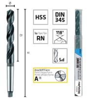 Burghiu pentru metal, ALPEN HSS CON MORSE 1, DIN345 RN, 12.0X182/101