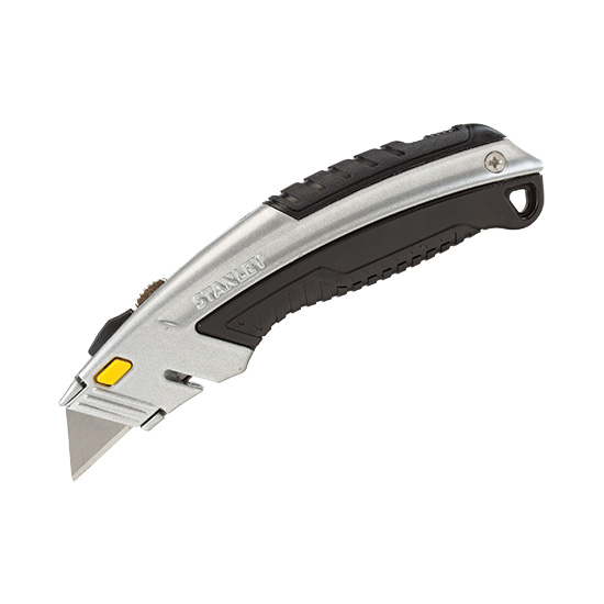 Cutter Stanley cu lama retractabila,180 mm, 3 lame incluse