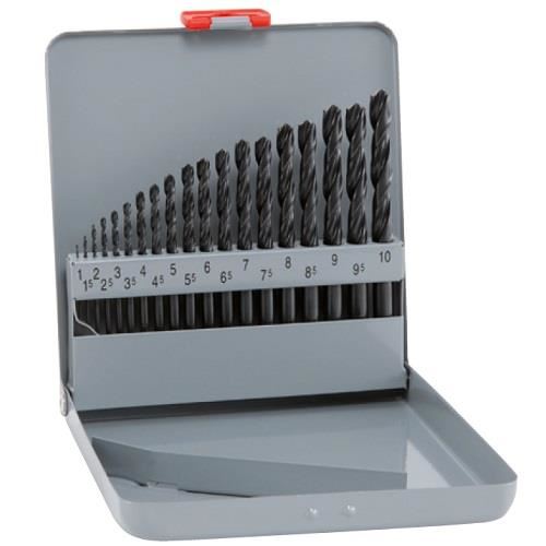 Trusa burghie pentru metal, ALPEN HSS SPRINT KM19, DIN 338 RN, 19 buc, 1÷10X0.5
