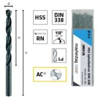Burghiu pentru metal, ALPEN HSS SCURT, DIN338 RN, 0.7X28/9