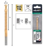 Burghiu-freza, ALPEN HSS TiN, 6X89/57