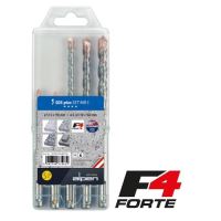 Set burghie pentru beton, ALPEN SDS PLUS F4 MB5,  5 buc, 5/6/X110, 6/8/10/X160