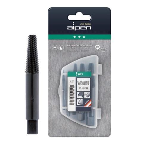 Set 5 extractoare pentru suruburi M3÷M18