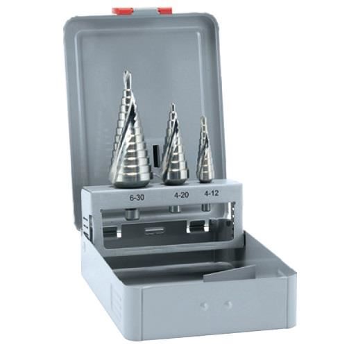 Trusa burghie pentru tabla, ALPEN HSS, 3 buc, 4÷30 mm