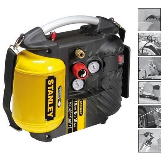 Compresor STANLEY, DN200/10/5, 5 l, 10 bar, 1.5 CP