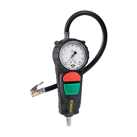 Pistol de umflat cu manometru Stanley, 150704XSTN, 0-10 bar (ETALONAT) 