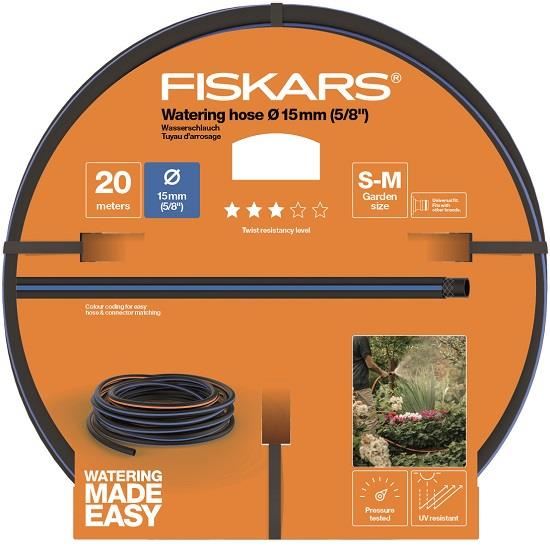 Furtun de gradina Fiskars Q3, 15 mm (5/8"), 20 m 