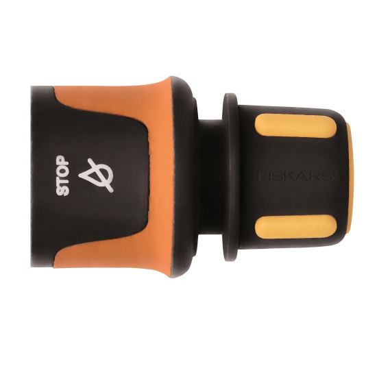 Conector furtun de gradina Fiskars AquaSTOP, 9 mm (3/8'')