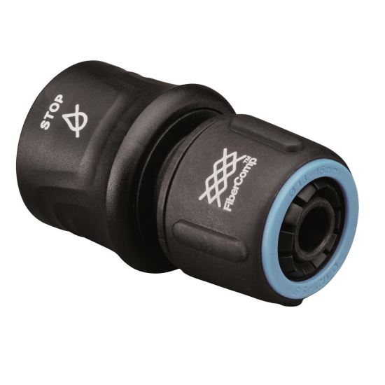 Conector furtun de gradina Fiskars AquaSTOP, 13 mm (1/2")